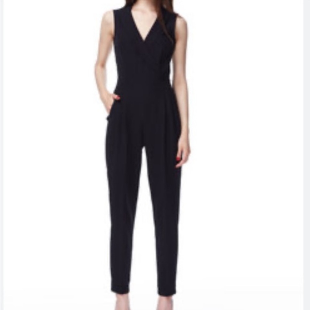 dRA Los Angeles Anthropologie Black Sleeveless Taper Leg Jumpsuit SIZE XS NWT